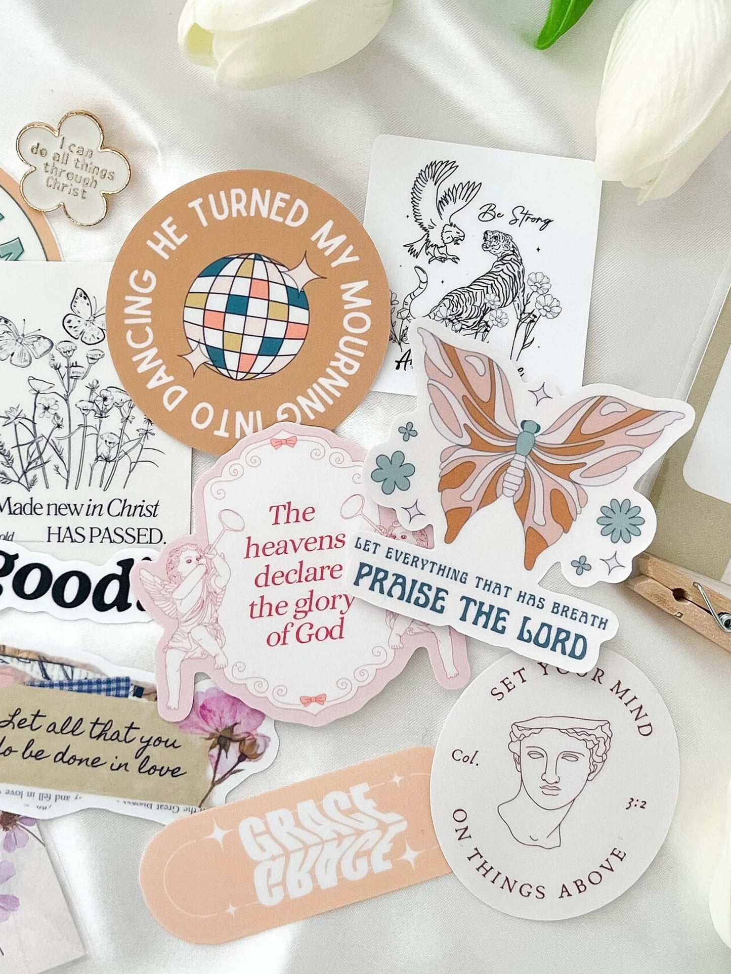 Be Strong and Courageous Sticker