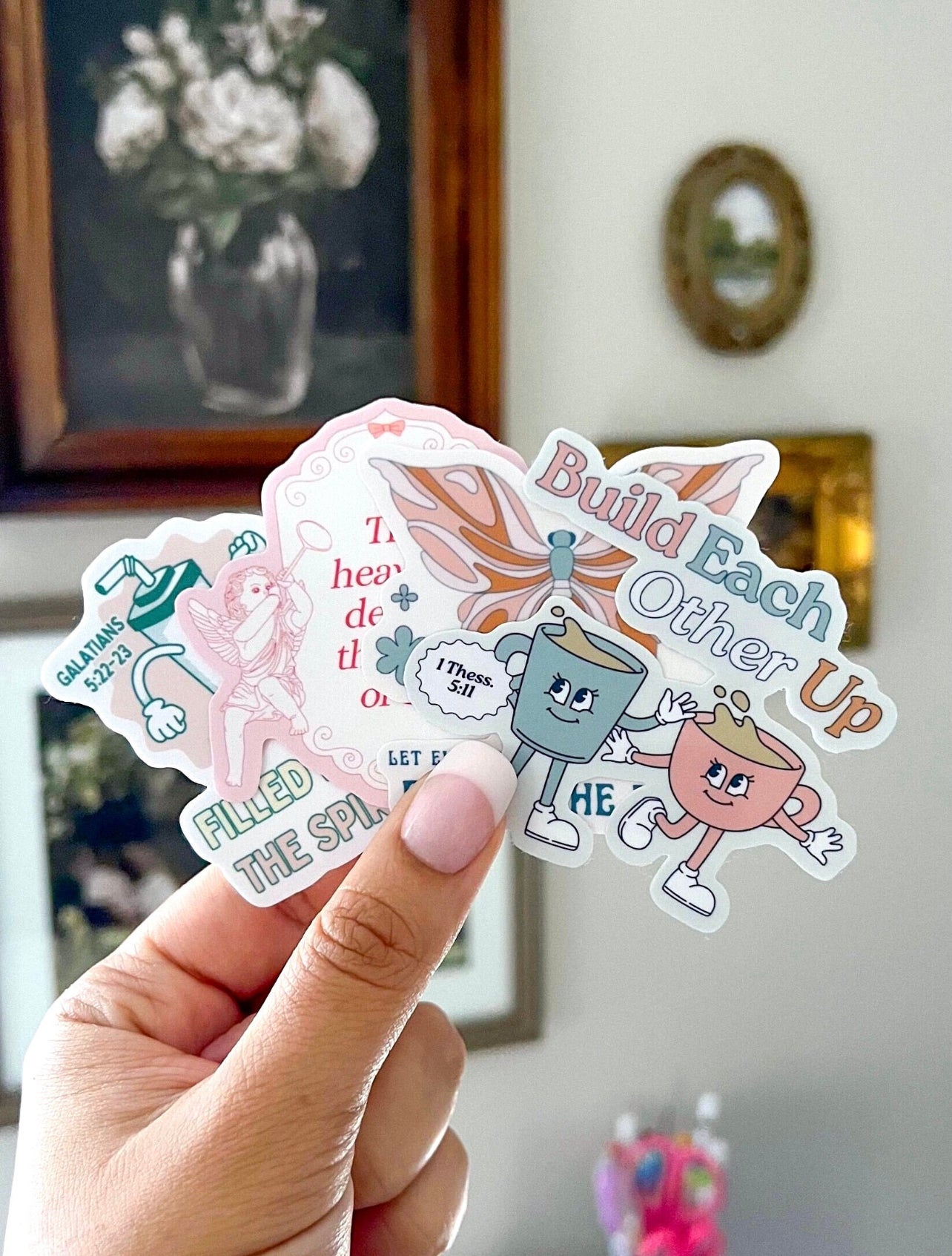 meliandolive Christian stickers cute aesthetic trendy faith waterproof vinyl Bible verses