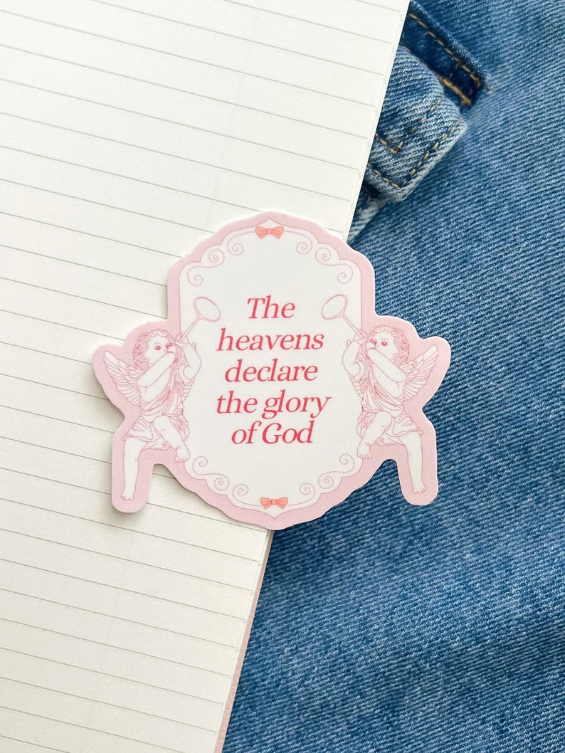 meliandolive glory of God Christian sticker cute aesthetic trendy coquette faith waterproof vinyl Bible verse
