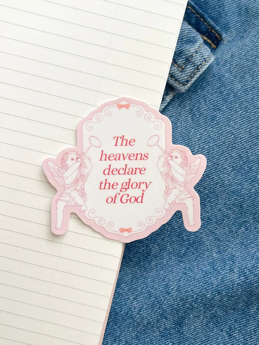 meliandolive glory of God Christian sticker cute aesthetic trendy coquette faith waterproof vinyl Bible verse