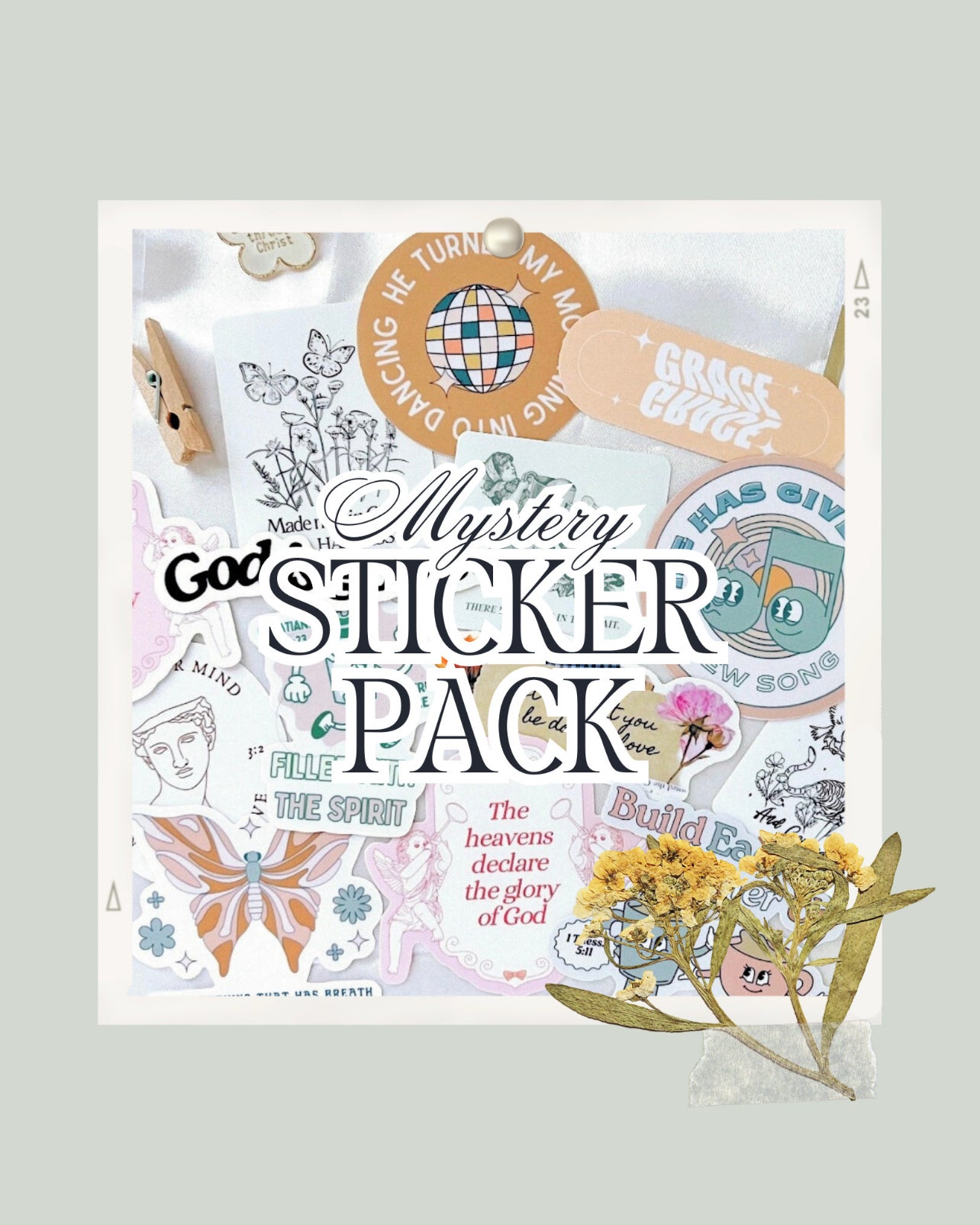 meliandolive mystery christian stickers pack bundle aesthetic trendy faith stickers waterproof vinyl Bible verse