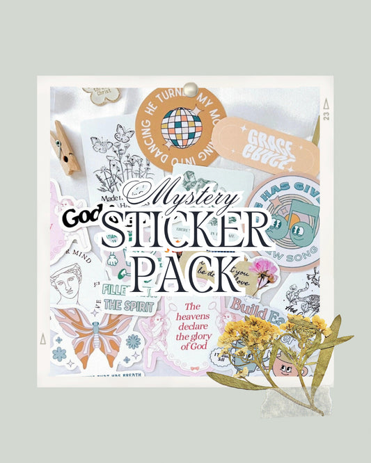 meliandolive mystery christian stickers pack bundle aesthetic trendy faith stickers waterproof vinyl Bible verse