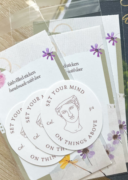 Set Your Mind On Things Above Sticker