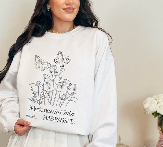 meliandolive made new in Christ sweatshirt